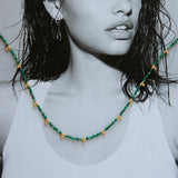 Gold Plated Semi Precious Stone Choker