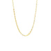17" gold plated large box chain necklace