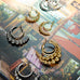1 1/2” double hoop with graduated beads