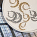 1” double hoop with graduated beads