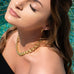 double round link chain necklace