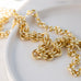 enamel splatter link necklace