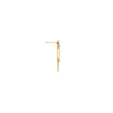 drop post fan earring