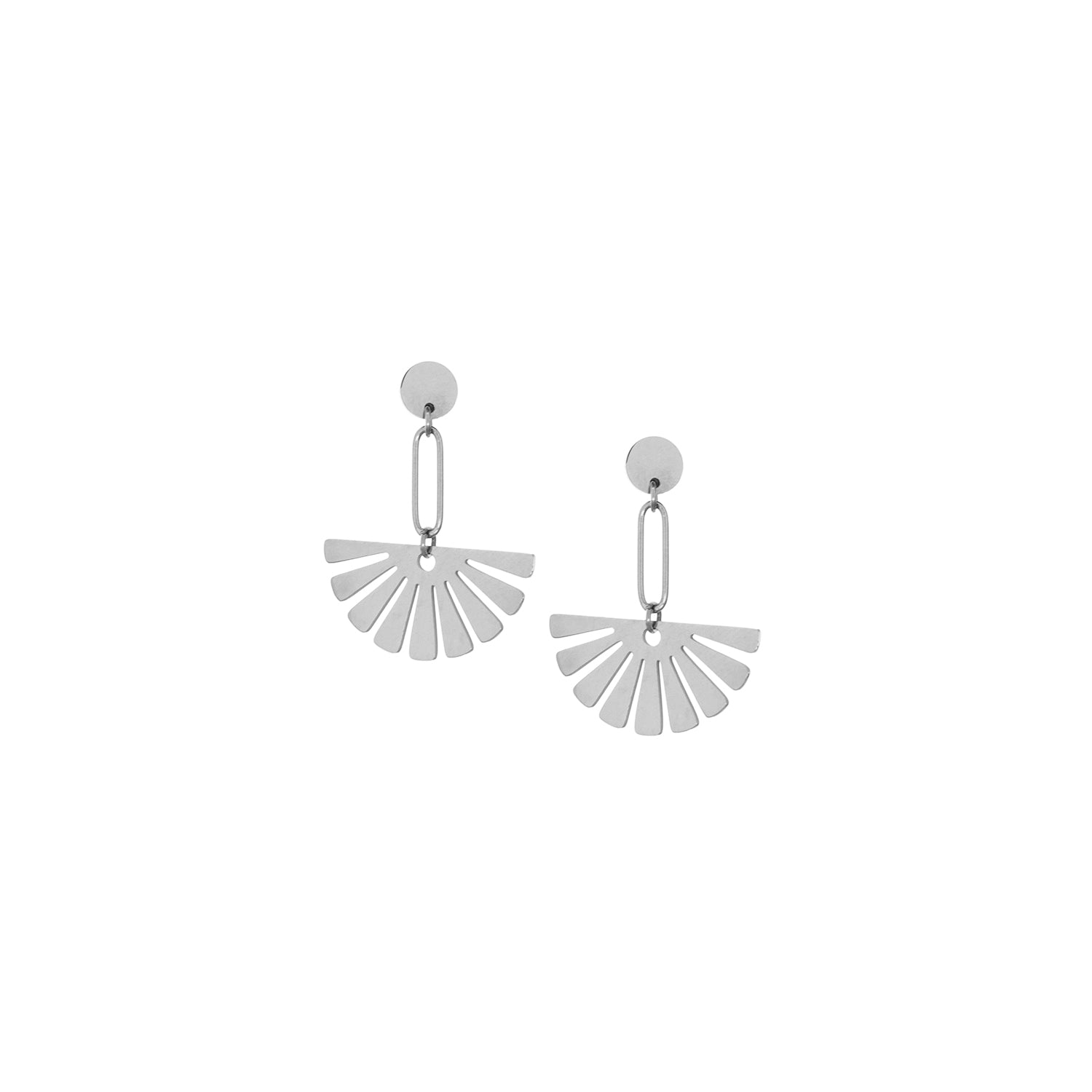 drop post fan earring