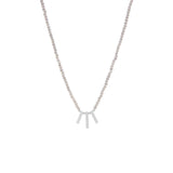crystal beaded necklace with bar charms