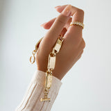 small rectangle link bracelet