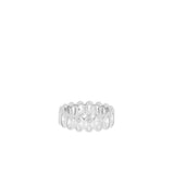 Sterling Oval Baguette Ring