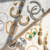 elongated geometric earring