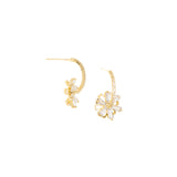 crystalized flower earring