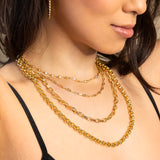 Layered Link Chain Necklace