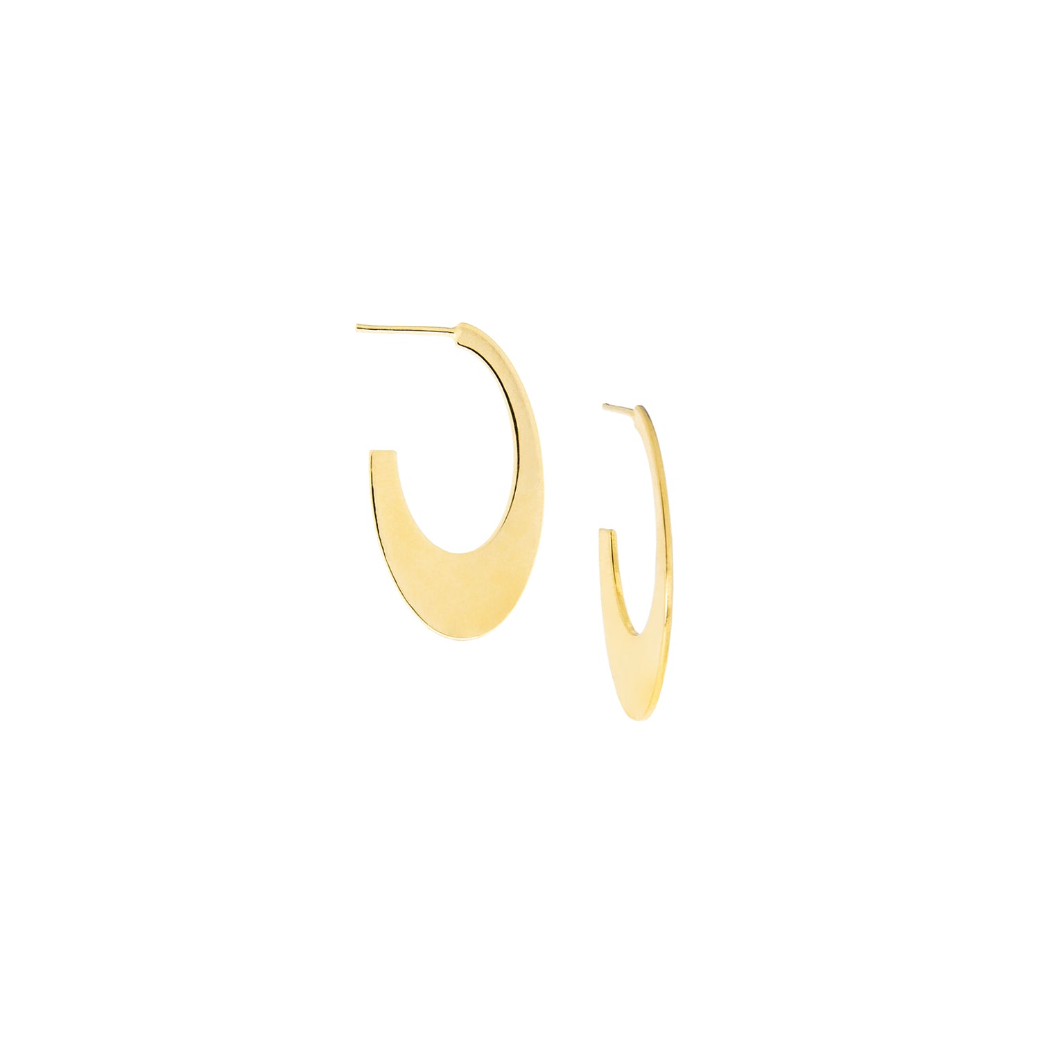 flat open oval post hoop