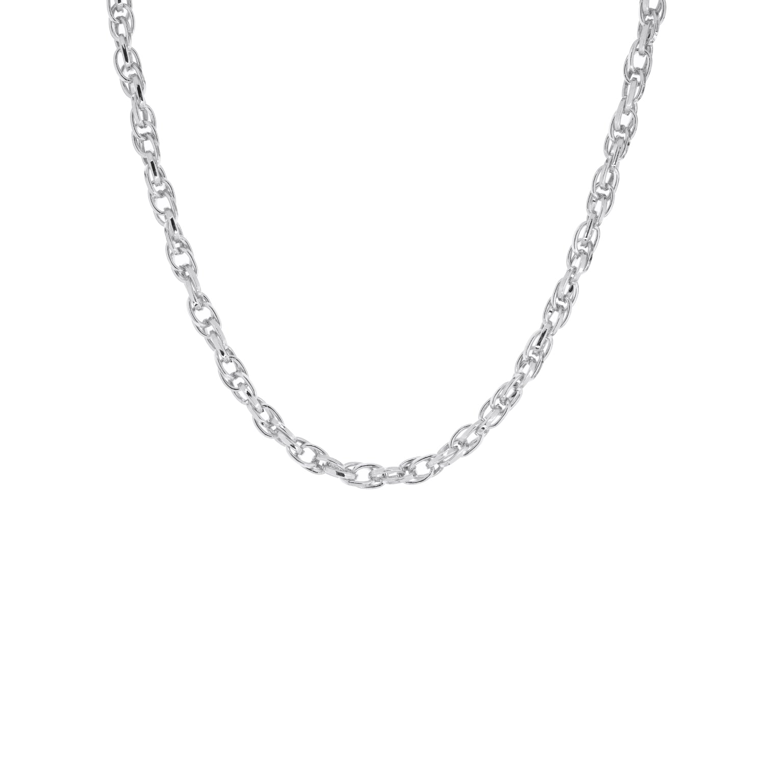 double oval link chain necklace – Marlyn Schiff, LLC