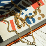 Short Rectangle Cable Chain Necklace