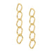 twisted curb link drop earring