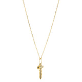 multi charm paperclip necklace