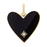 Large Enamel Heart Charm