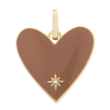 Large Enamel Heart Charm