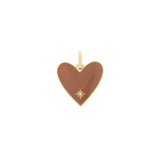 Large Enamel Heart Charm