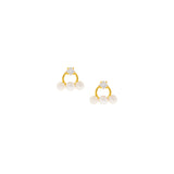 Tria Pearl Stud Earring