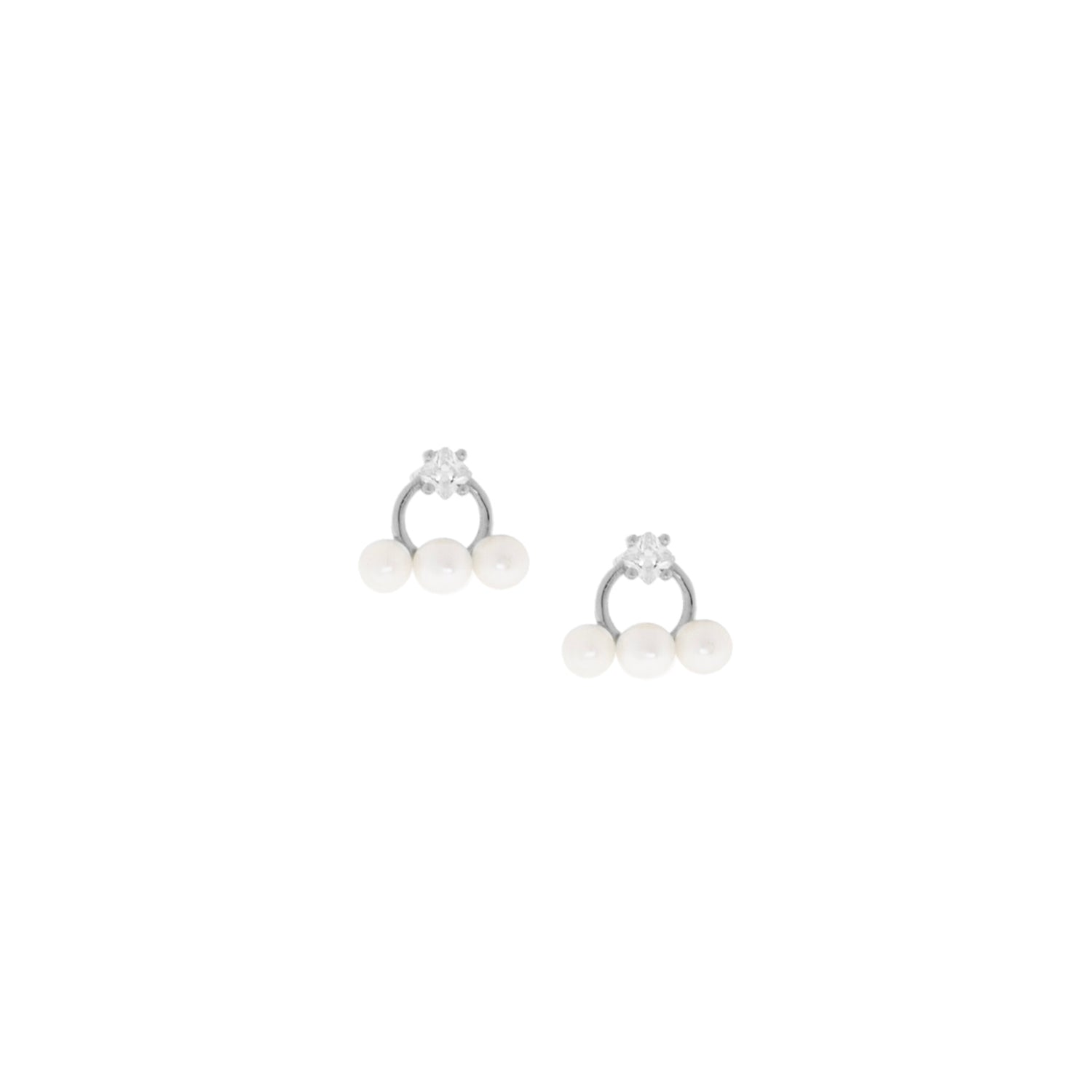 Tria Pearl Stud Earring