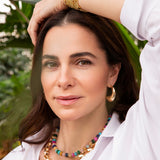 Large Elongated Dome Earring