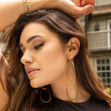 Double Oval Link Drop Earring