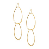 Double Oval Link Drop Earring