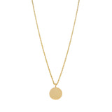 Large Disc Charm Twisted Rope Chain Necklace