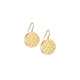 CZ Round Disc Earring