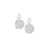 CZ Round Disc Earring