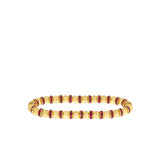 pink pave spacer stretch bracelet