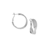 large satin triple twist hoop