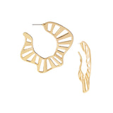 large wavy hoop