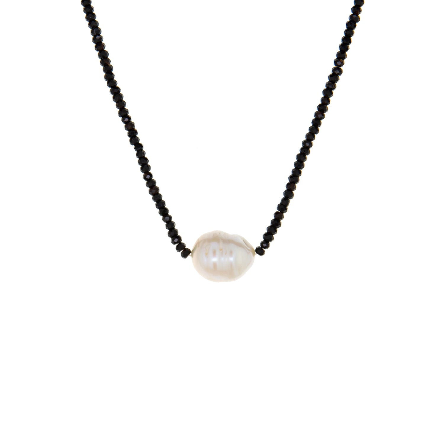 Semi-Precious Stone Necklace with Pearl