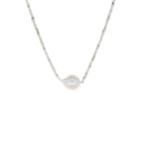Semi-Precious Stone Necklace with Pearl