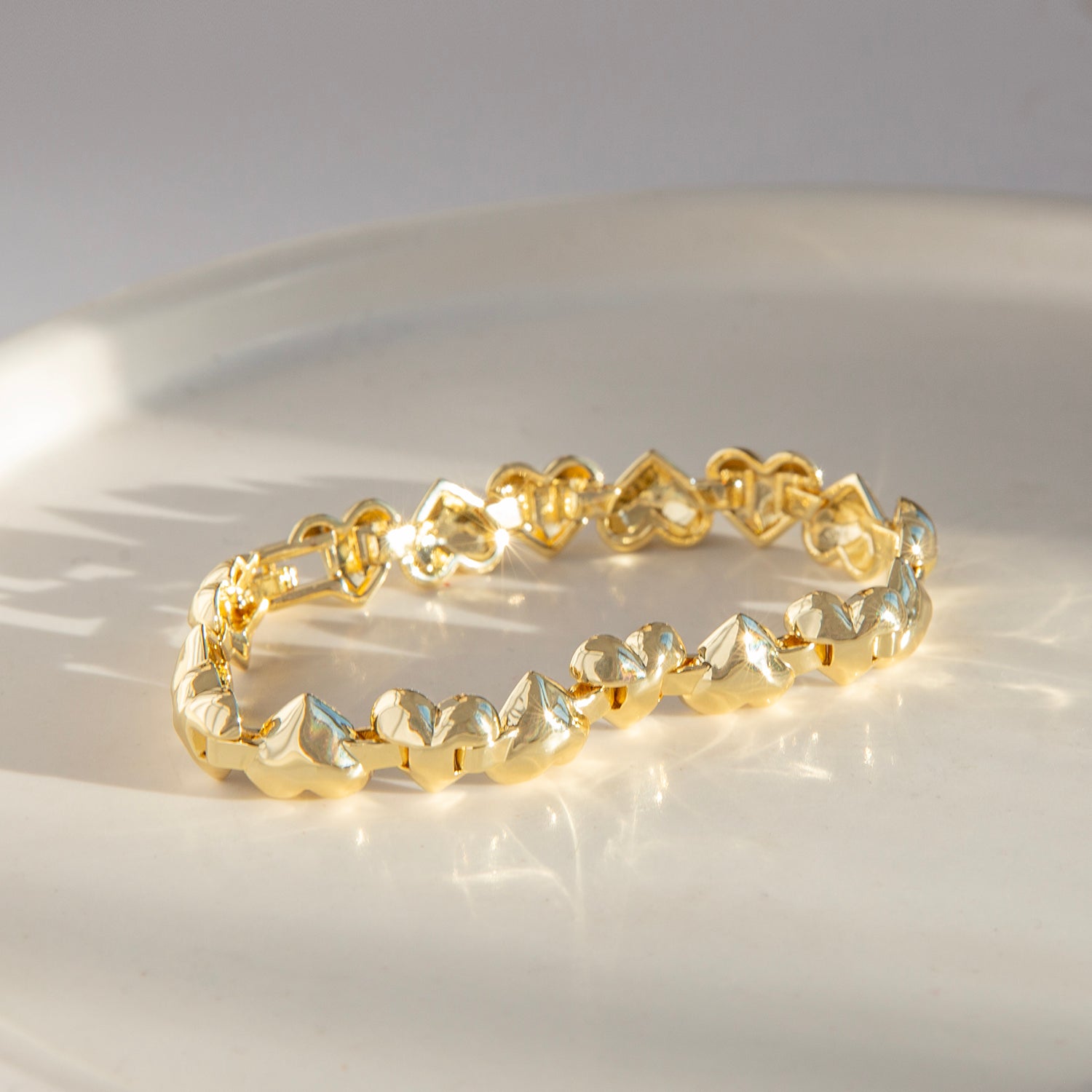 Heart Link Chain Bracelet