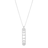 moon cutout pendant necklace