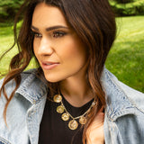 multi-coin charm necklace