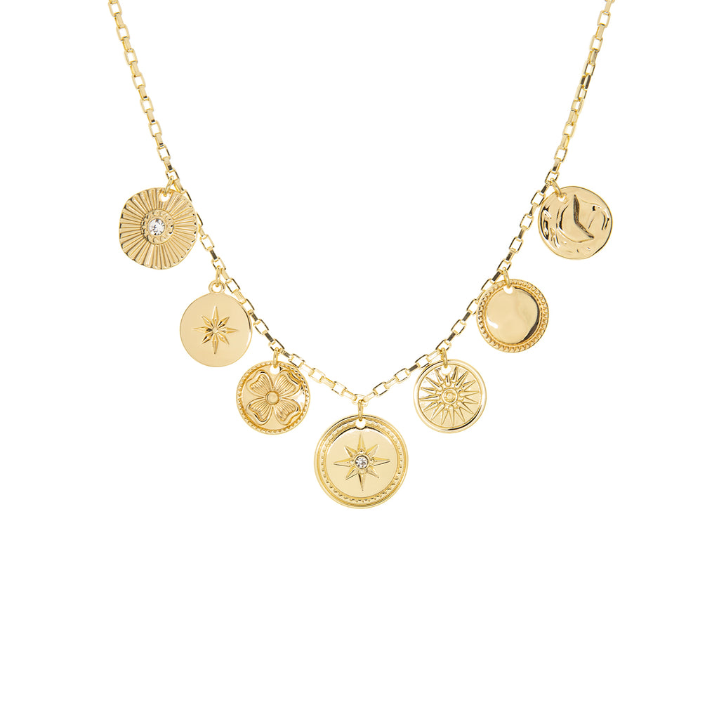 multi-coin necklace