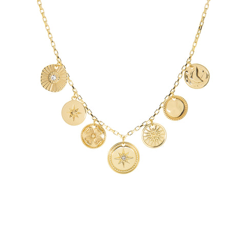 multi-coin necklace