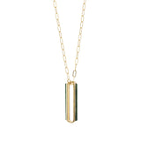 natural stone bar pendant necklace