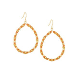 beaded teardrop earring