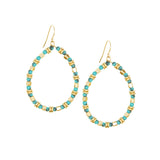 beaded teardrop earring