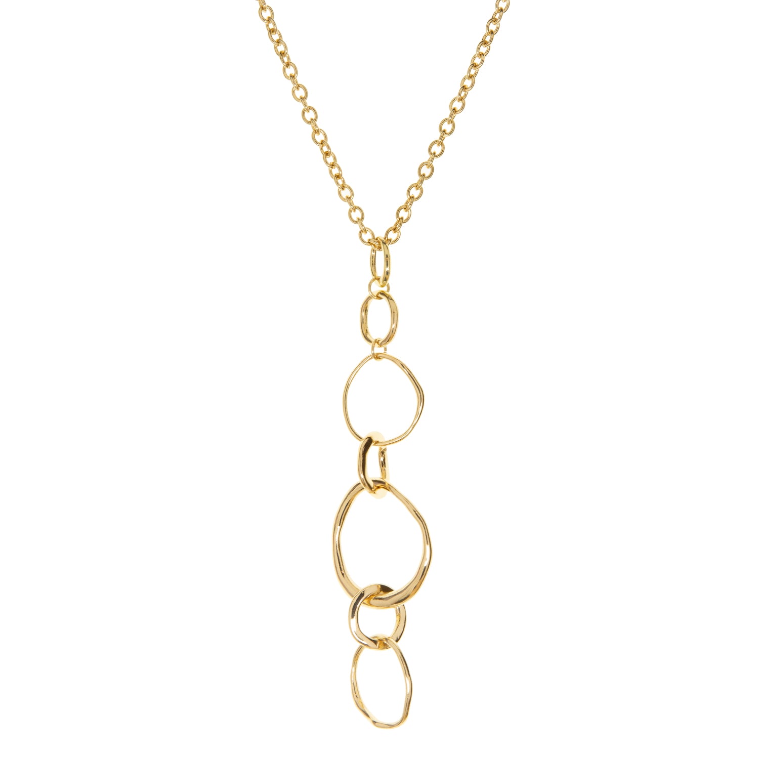 chain link drop necklace