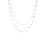layered crystal necklace