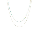 layered crystal necklace