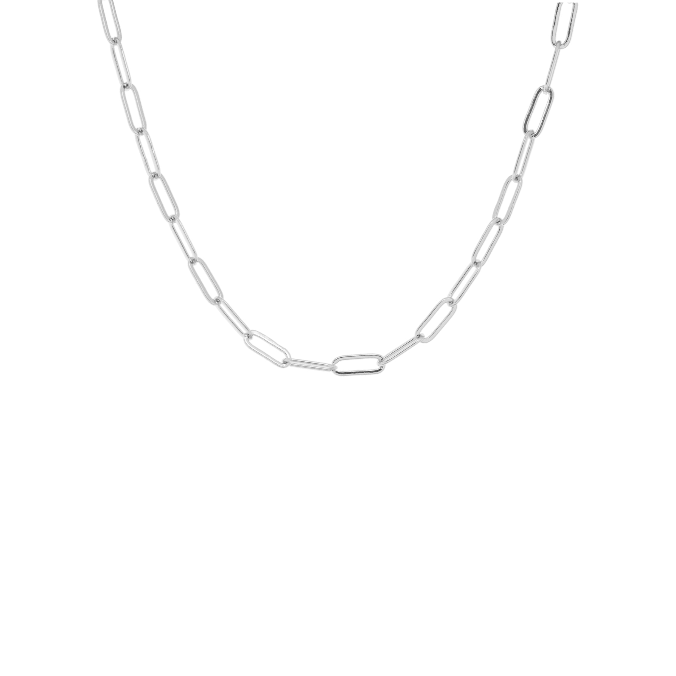 oval chain link necklace