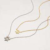 CZ Star of David Necklace