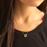 CZ Star of David Necklace