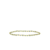 Square and Gold Ball Stretch Bracelet